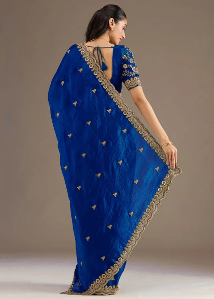 Tissue Embroidered Saree Series