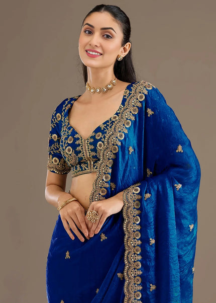 Tissue Embroidered Saree Series