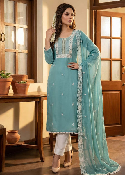 Cotton Embroidered Pant Style Suit Series