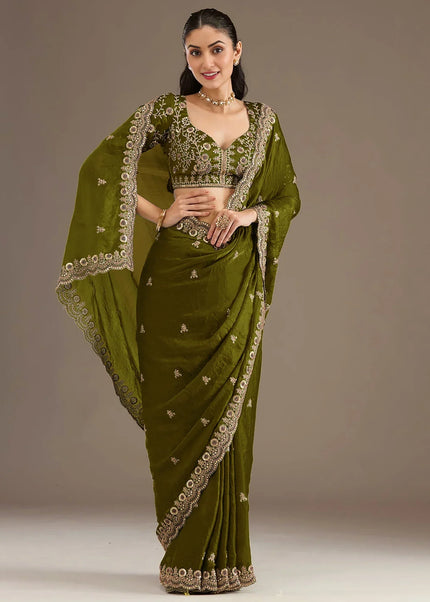 Tissue Embroidered Saree Series