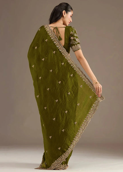 Tissue Embroidered Saree Series