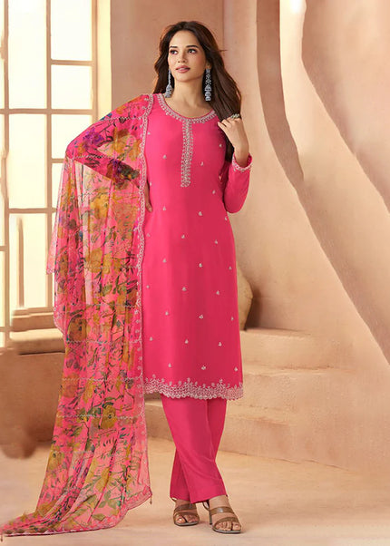 Chiffon Printed and Embroidered Pant Suit Series