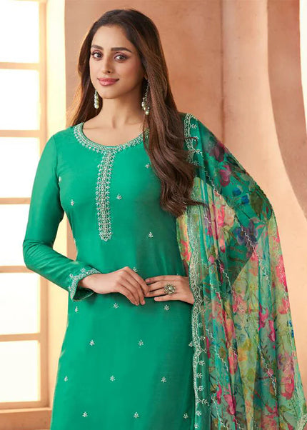 Chiffon Printed and Embroidered Pant Suit Series