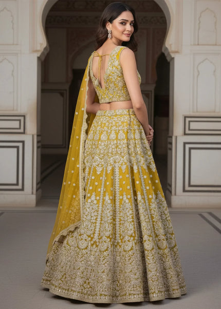 Net Embroidered Lehenga Choli Series