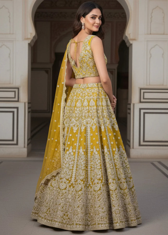 Net Embroidered Lehenga Choli Series