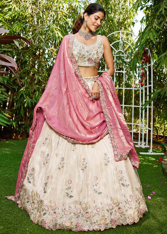 Tissue Embroidered Lehenga Choli Series
