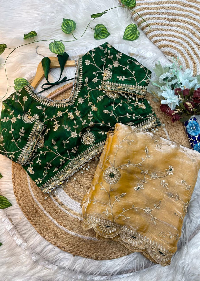 Fendi Silk Embroidered Saree