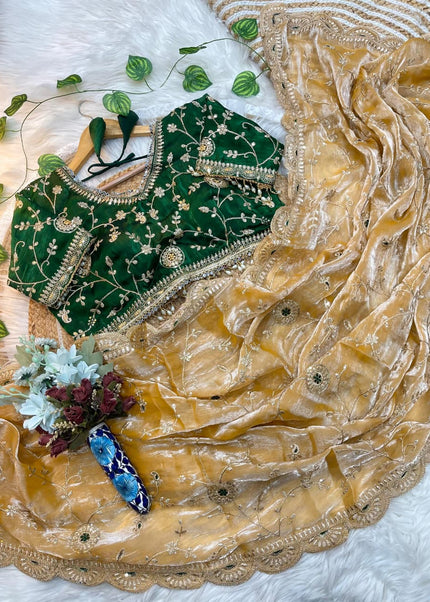 Fendi Silk Embroidered Saree