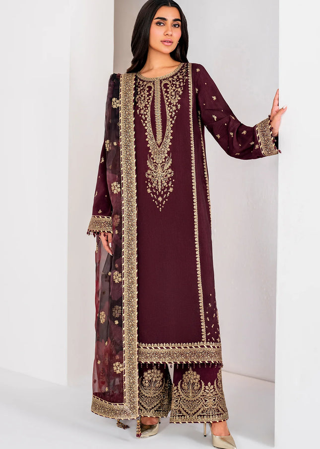 Jazmin | Embroidered Raw Silk UR-7028