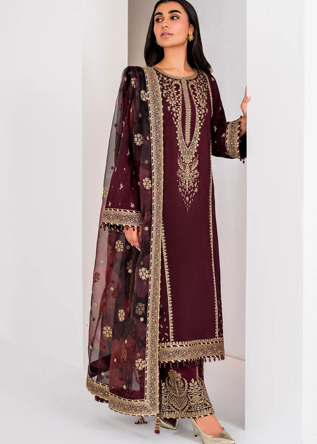 Jazmin | Embroidered Raw Silk UR-7028
