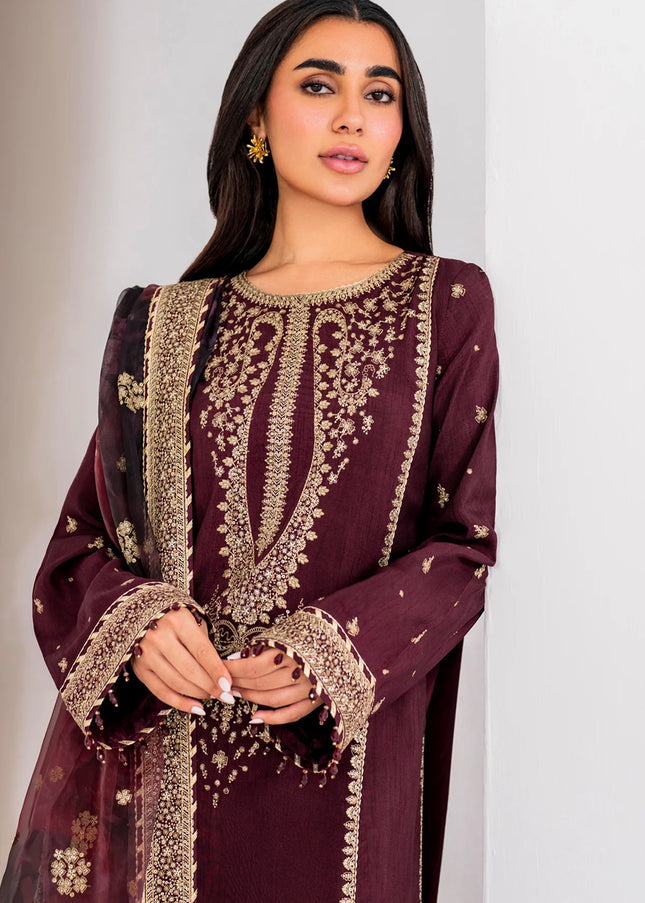 Jazmin | Embroidered Raw Silk UR-7028