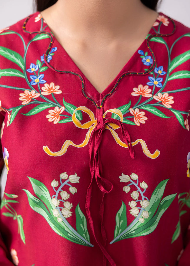 Amber Imran | Co-ords Printed Lawn - Papillon