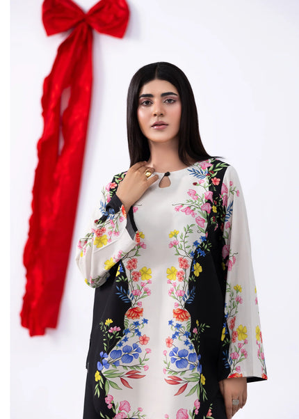 Amber Imran | Co-ords Printed Lawn - Mono Bloom