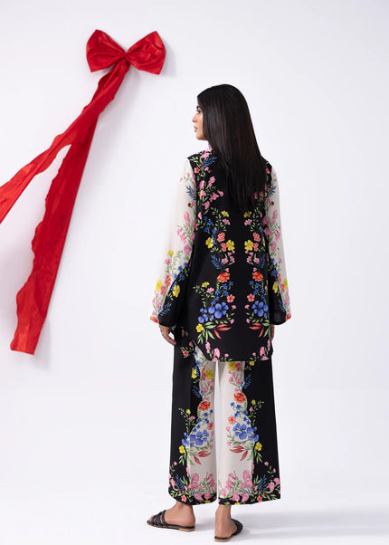 Amber Imran | Co-ords Printed Lawn - Mono Bloom