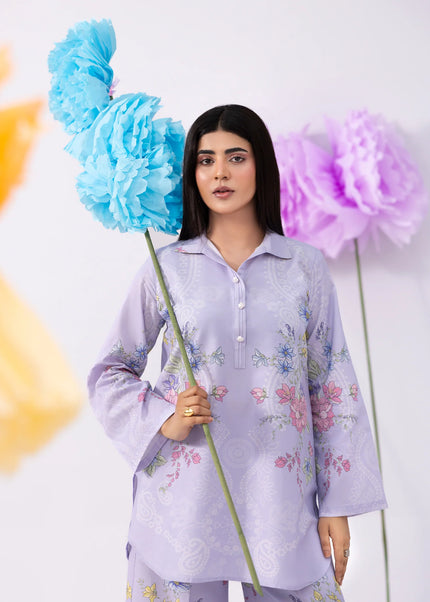 Amber Imran | Co-ords Printed Lawn - Lavender Bloom