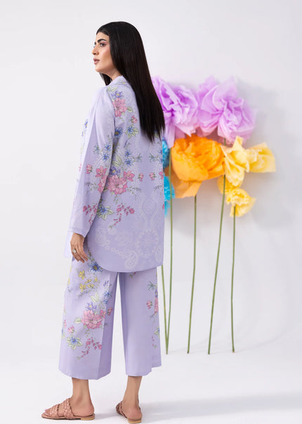 Amber Imran | Co-ords Printed Lawn - Lavender Bloom
