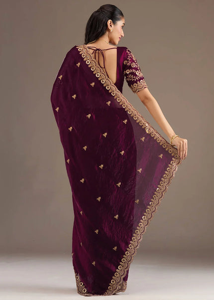 Tissue Embroidered Saree Series