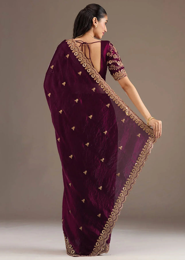 Tissue Embroidered Saree Series